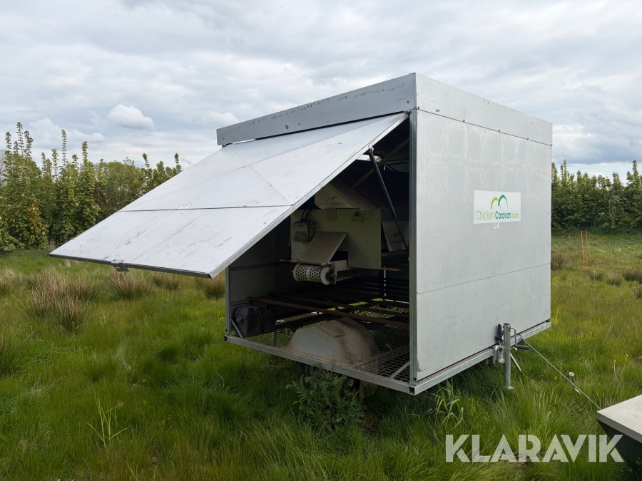 Mobilt hønsehus Chicken Caravan ChickenMaster - med solceller