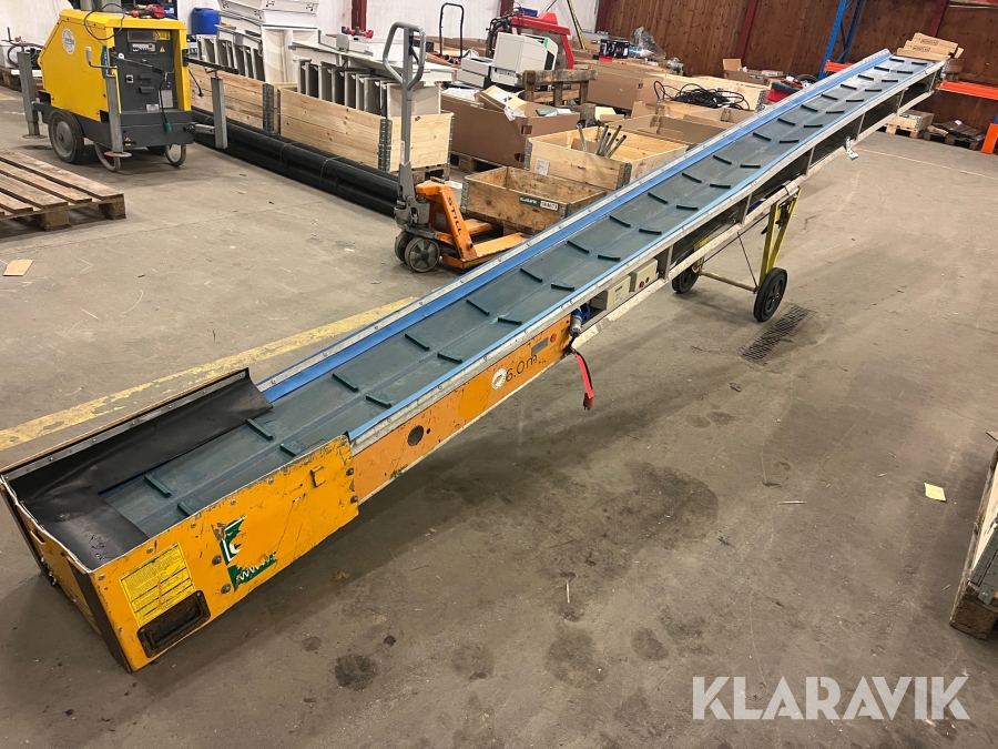 Transportbånd Soroto 6 meter ned transporthjul