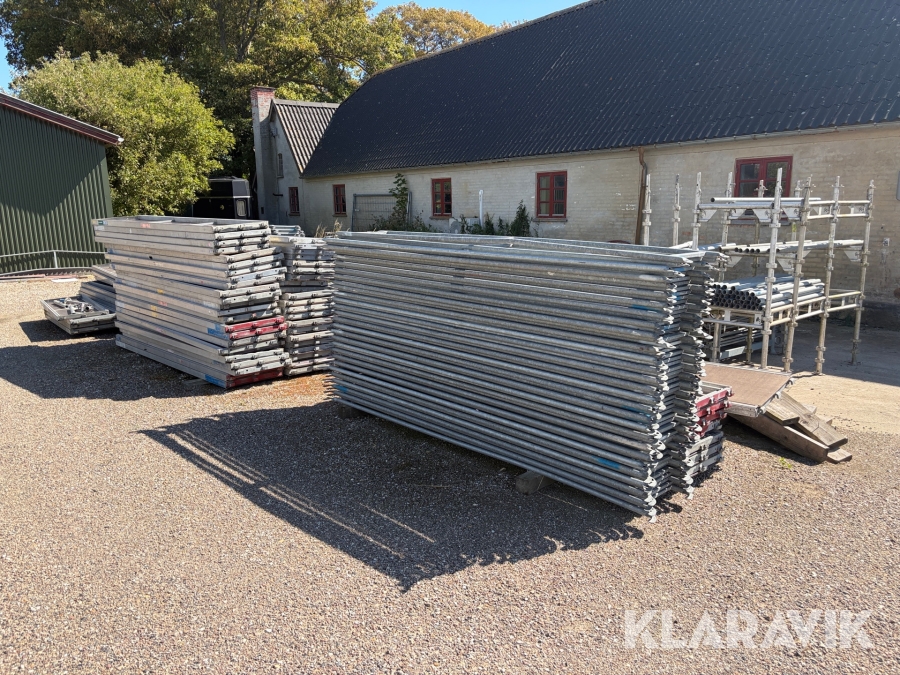 Stort Lot Stillads - cirka 3.400 dele