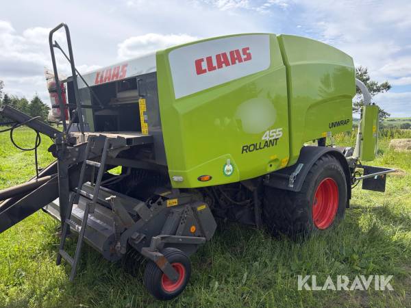 Rundballepresser Claas Rollant 455 Uniwrap