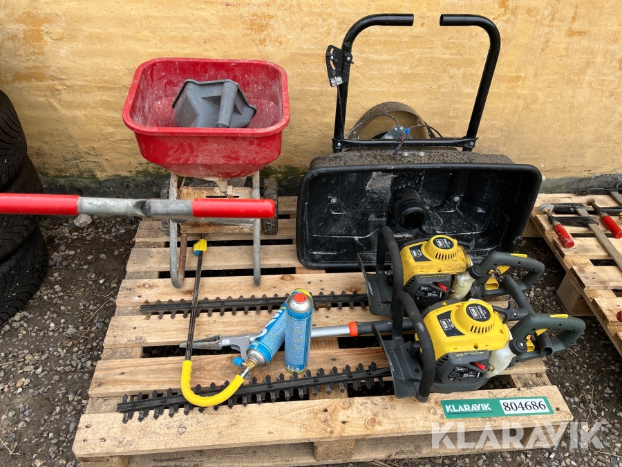 Diverse havemaskiner