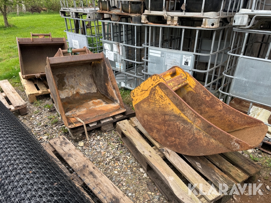 Skovle 3 styks - Hydrema