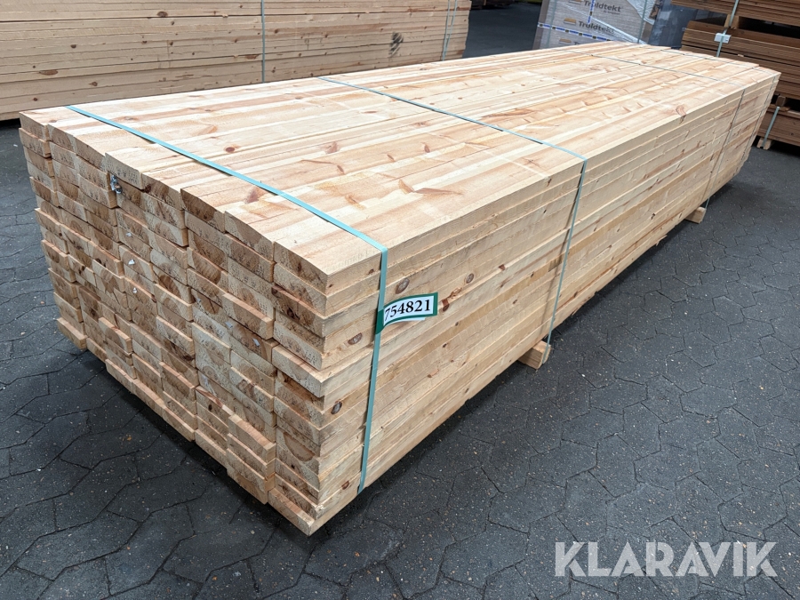 Brædder Fyr Seksta - 38x125x3600 mm - 120 styks