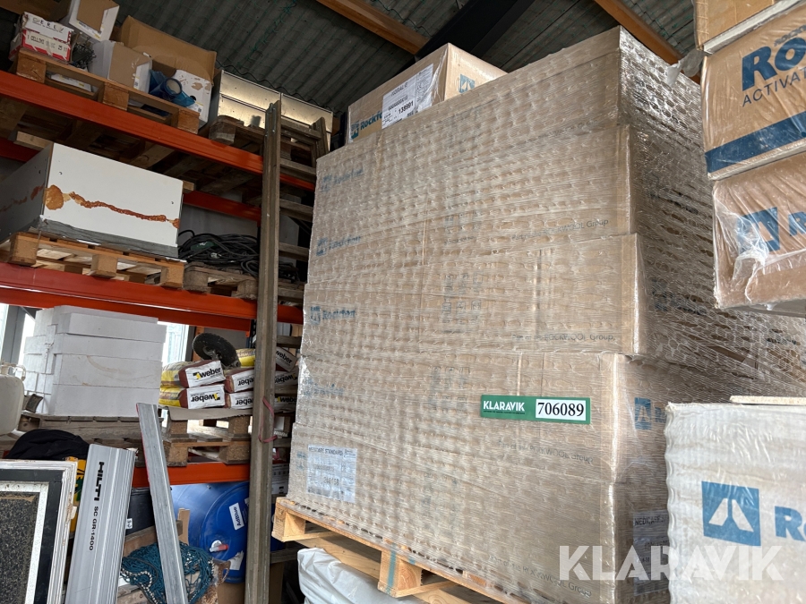 Akustiske loftplader Rockfon Medicare standard - 5 kasser af 16 styk