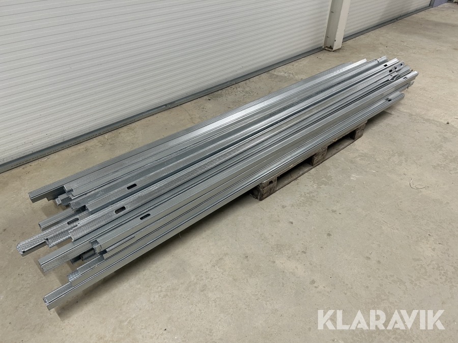 Stål lægter til gips, 88 styk