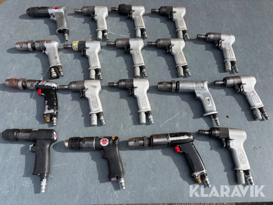 Blandet luftboremaskiner Würth / Ingersoll-Rand 18 styk