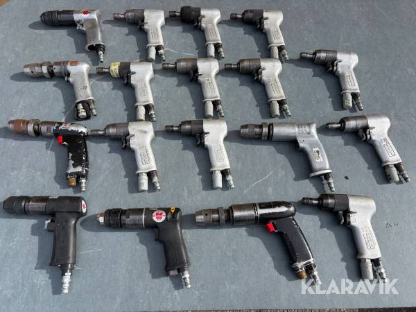 Blandet luftboremaskiner Würth / Ingersoll-Rand 18 styk