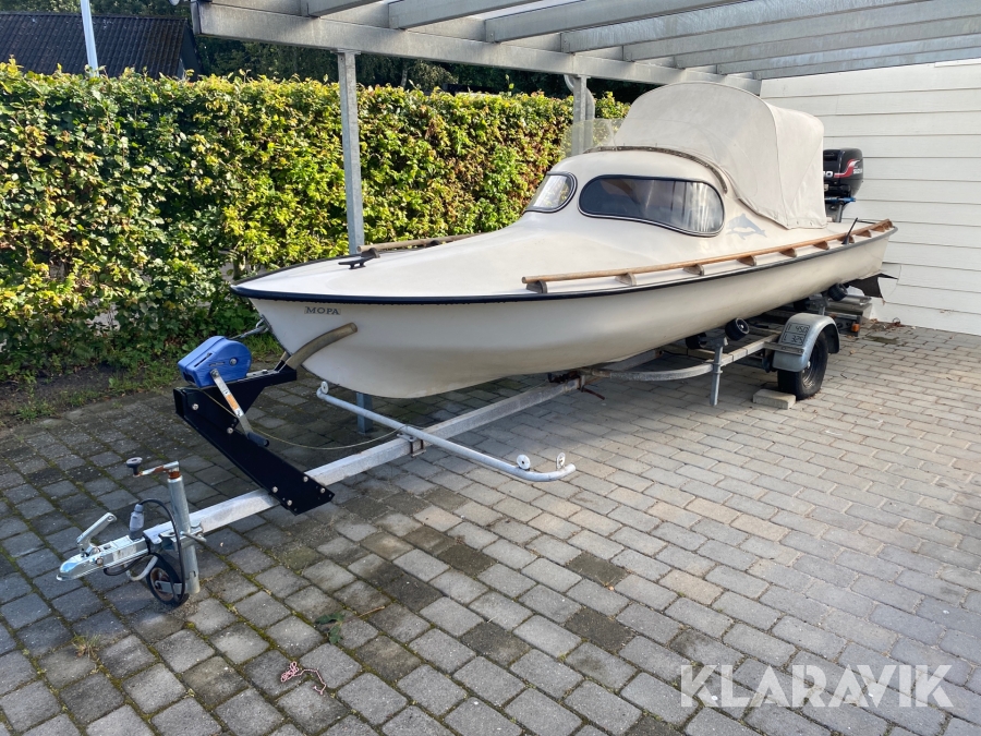 Båd med bådtrailer Mopa Sprint