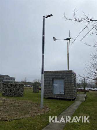 Lysmast Priess Solar Skyline med solceller 3 styk
