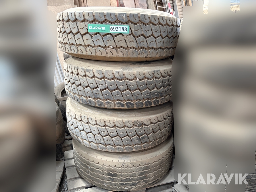 Dæk med fælge Falken Hi-Steel R117 385/65R22.5 4 styk