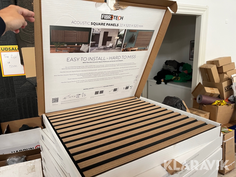 Akustikpaneler Fibrotech Oiled Oak 80 styk