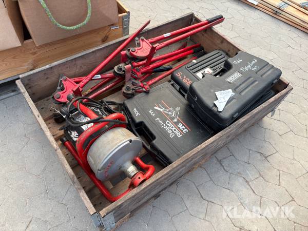 Assorteret værktøj Ridgid - 1 palle