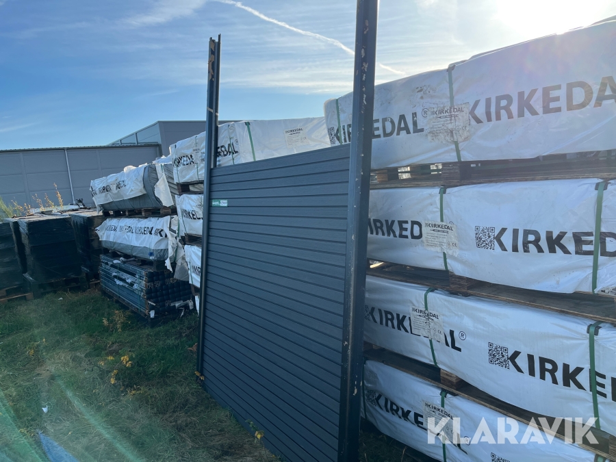 Komposit hegn Kirkedal Grå/sort 10 fag