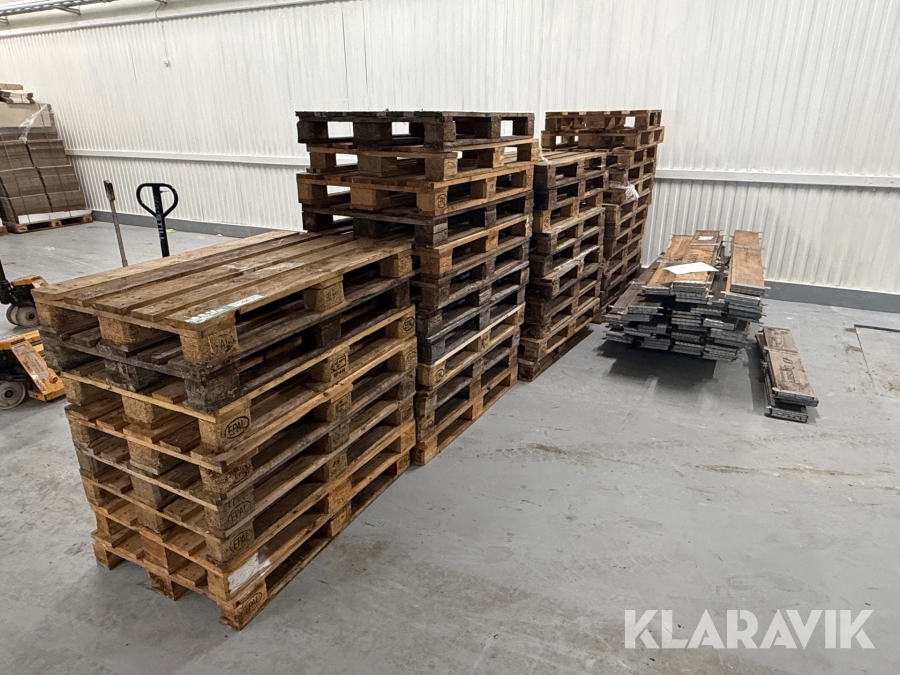 Paller med pallerammer EPAL - cirka 42 styk