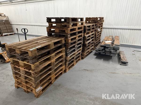 Paller med pallerammer EPAL - cirka 42 styk