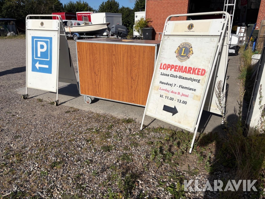 Bar + 5 styk A skilte