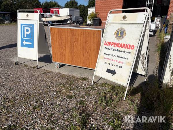 Bar + 5 styk A skilte