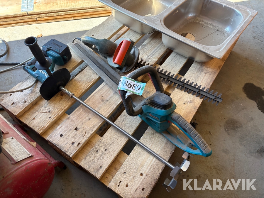 Håndværktøj Makita, Black&decker, Gardena - 3 enheder