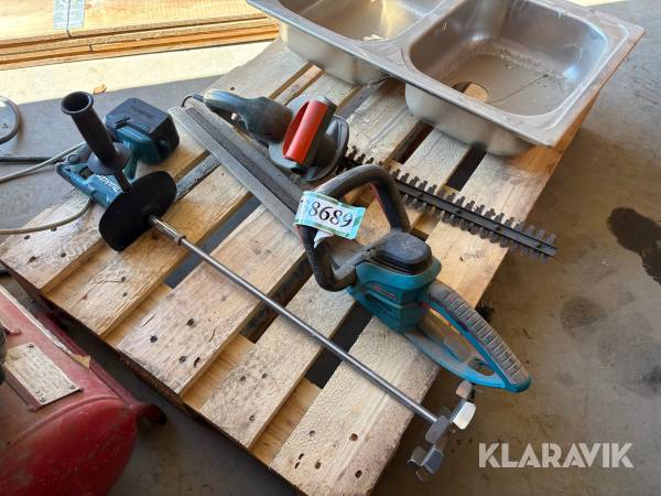 Håndværktøj Makita, Black&decker, Gardena - 3 enheder