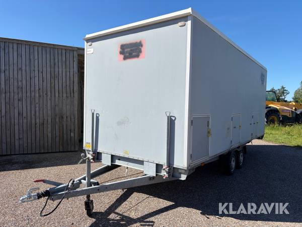 Badmobil Scanvogn 1500kg med bremser 3 rum