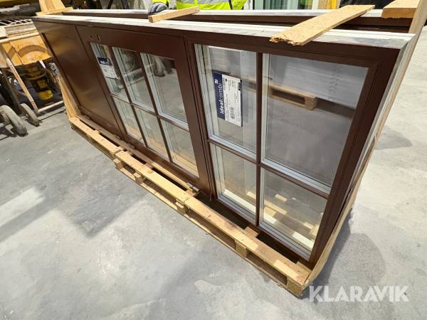 Hoveddør Idealcombi 105x302 cm 4 lags - træ/alu - 1 styk