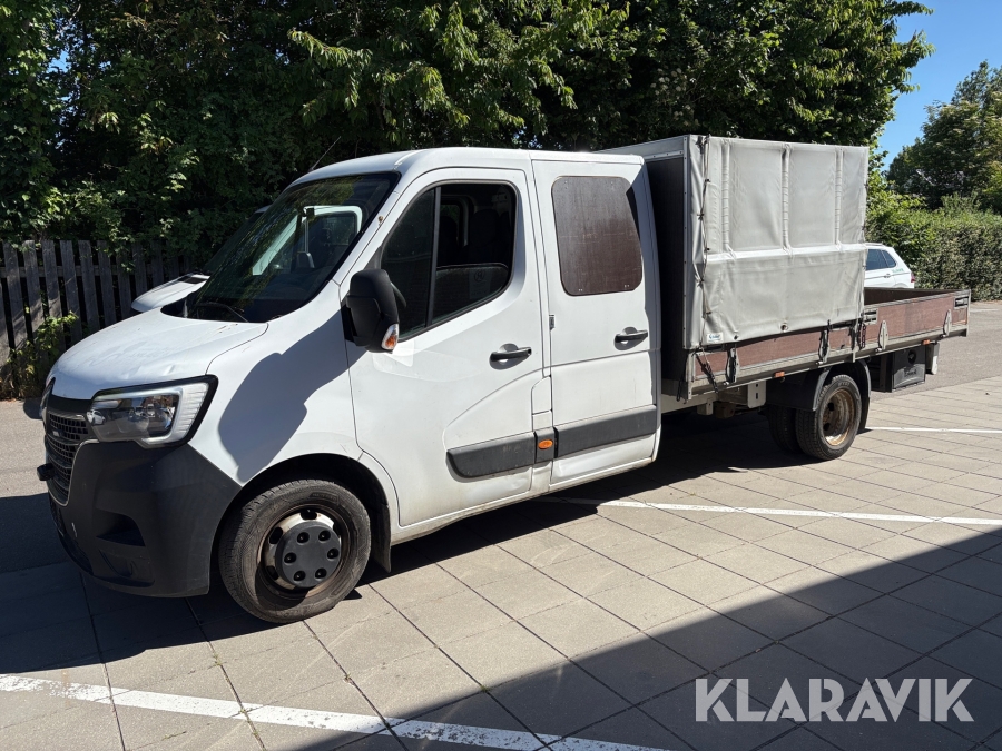 Mandskabsvogn med lad Renault Master 2.3 dCi S&S 165 RWD Twin Chassis Dobbeltkabine T35 L4