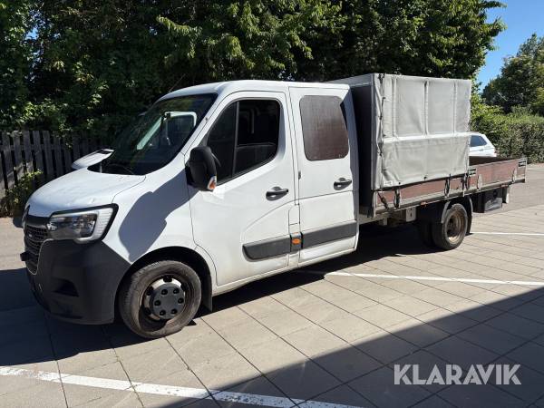 Mandskabsvogn med lad Renault Master 2.3 dCi S&S 165 RWD Twin Chassis Dobbeltkabine T35 L4