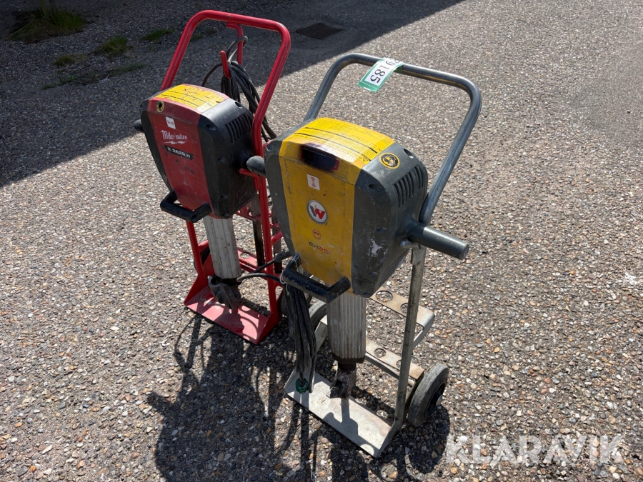 Brydehammere Wacker Neuson & Milwaukee - 2 styk