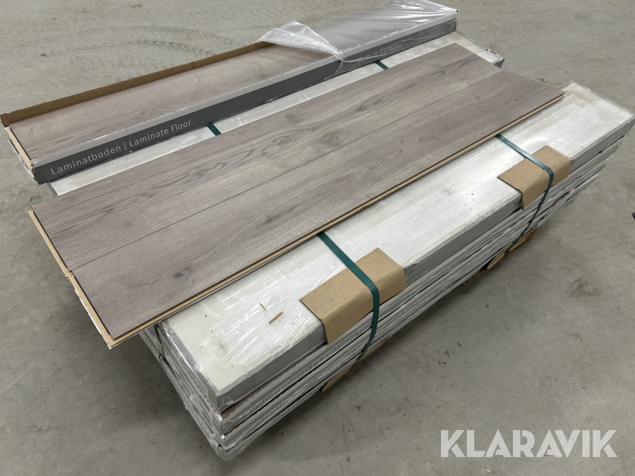 Laminatgulv Haro Eiche Bari Grau 41m2