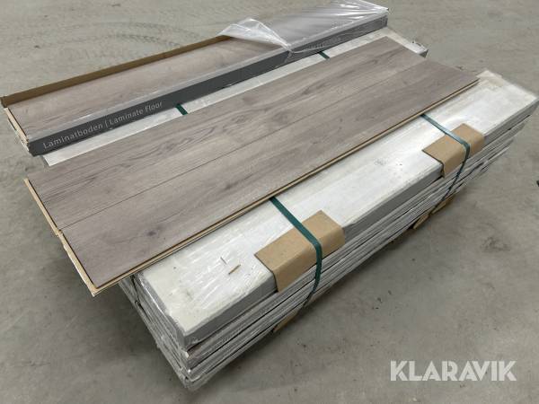Laminatgulv Haro Eiche Bari Grau 41m2