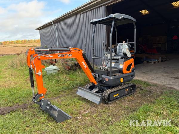 Gravemaskine Sdtw Tw12P med 3 skovle