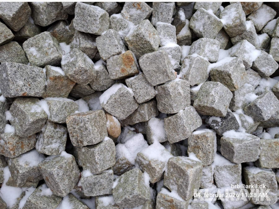 Chaussésten portugisiske grå 11–12 tons