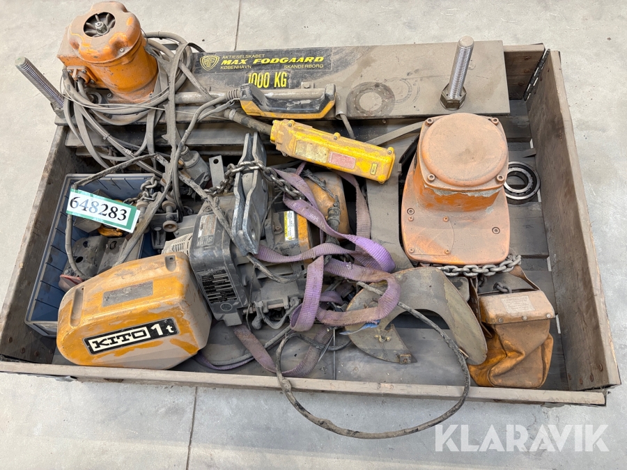 Kædetalje med løbekat Kito 1 ton