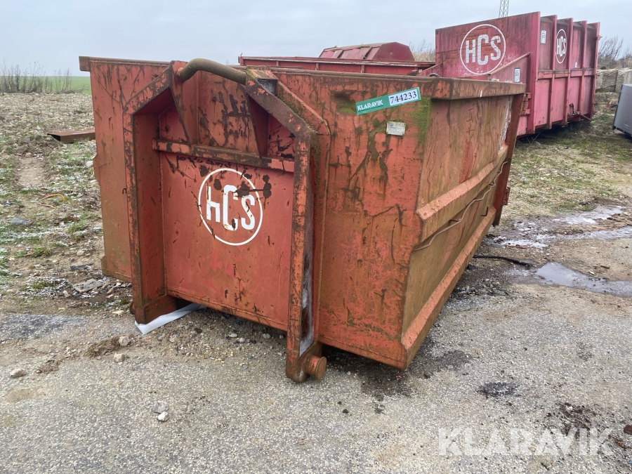 Container med kroghejs FA. Storm 8kubik