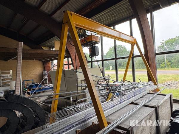 Mobil portalkran KCI Konecranes - Med elektrisk kædetalje
