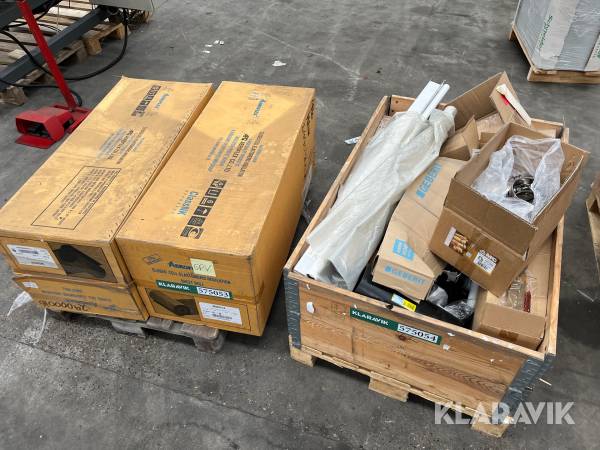 Isolering radiator fittings og øvrigt samlet lot 2 paller
