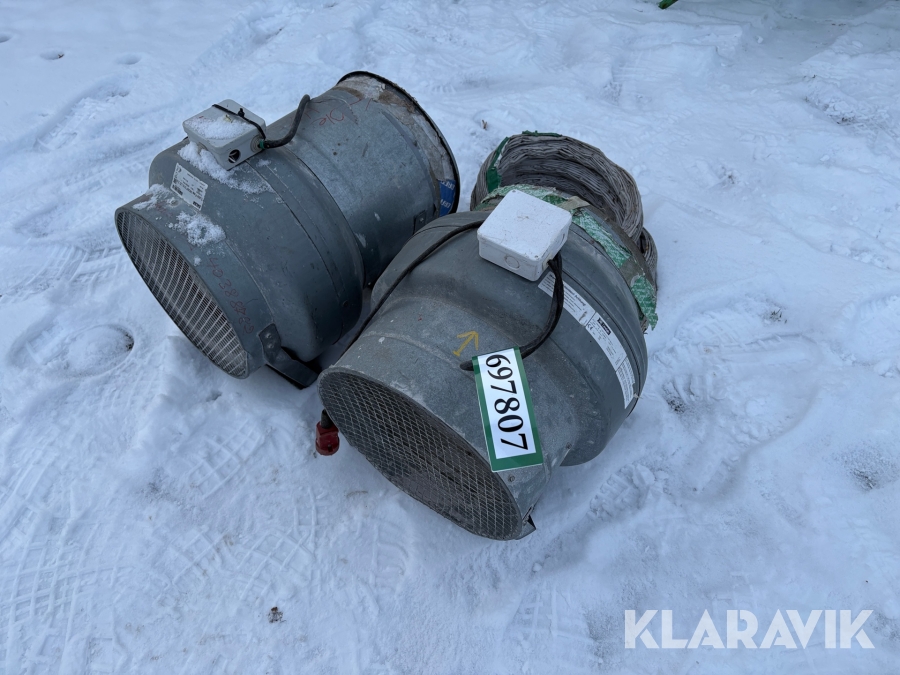 Ventilatorer Salda og Lindab 315 LD 3.0 og CK315 C CBU