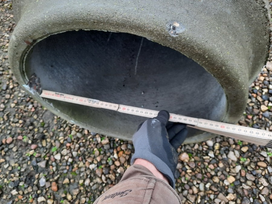 Betonrør 40 cm indv. X 250 cm