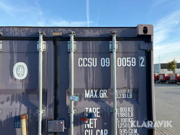 8” container, Middelfart, Klaravik auktioner
