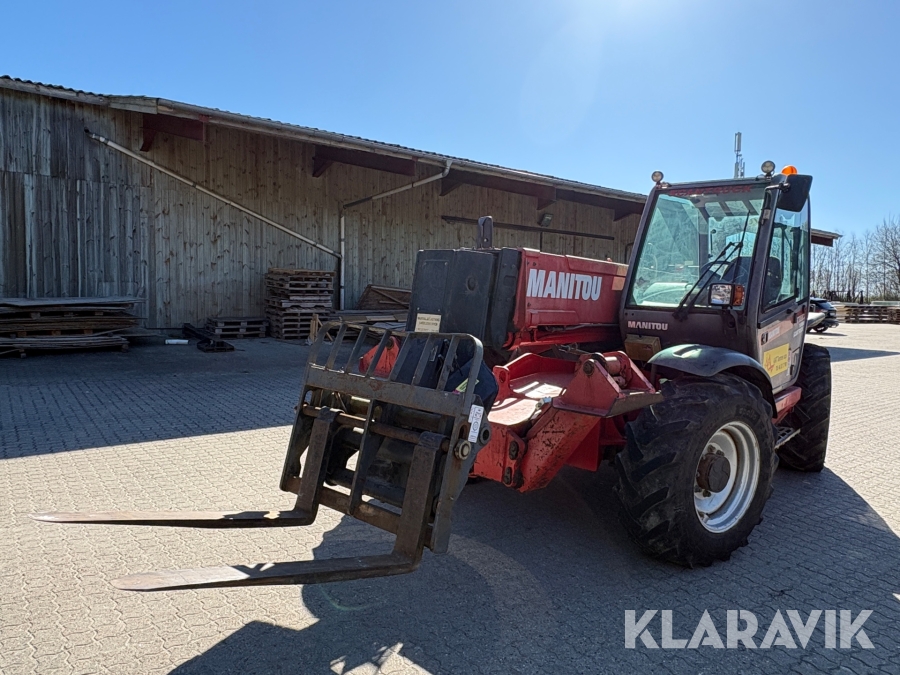 Teleskoplæsser Manitou MT 1235 med gafler og kurv