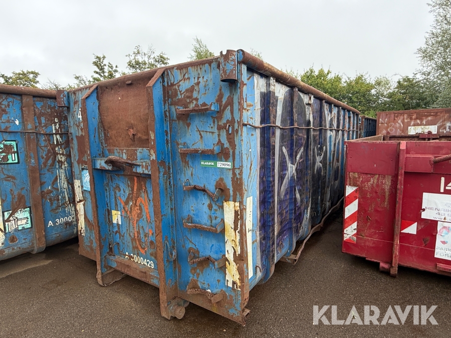 Åben affaldscontainer