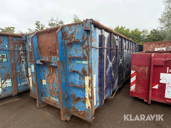Åben affaldscontainer