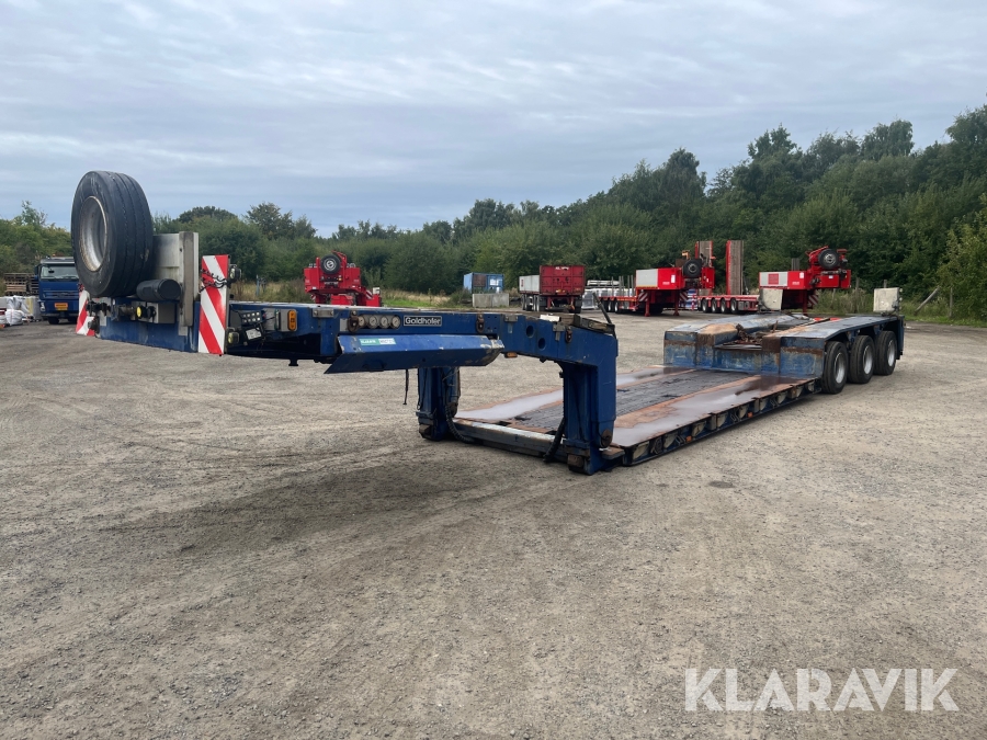 Sengetrailer/Blokvogn Goldhofer STZV36 med svanehals 3akslet