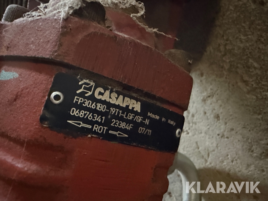 Hydraulik pumpe til PTO Casappa 1 styk