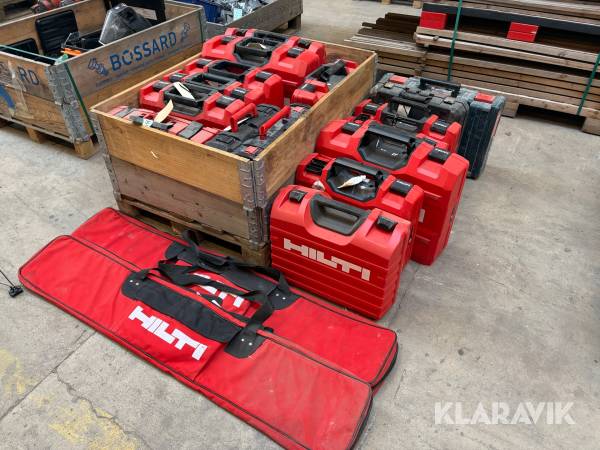 Værktøjskasser og tasker Hilti / Bosch m.fl. tomme