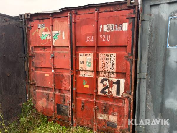 20 fods container - med kloak materialer