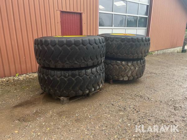 Komplette hjul Goodyear & Michelin 4 styk