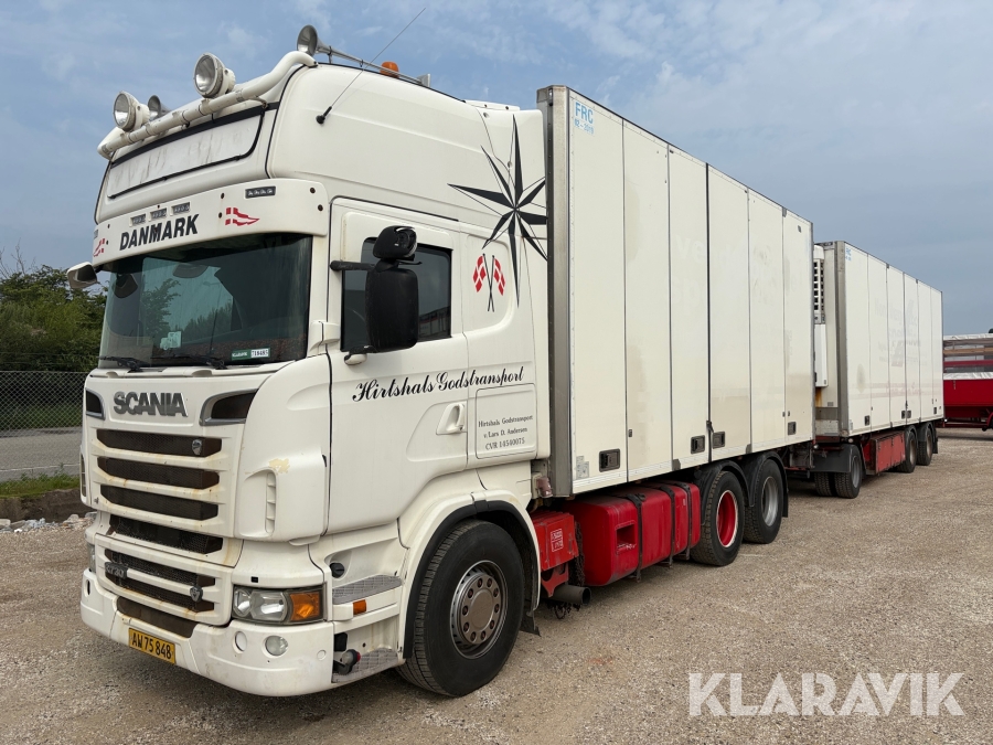 Lastbil Scania R 730 forvogn inklusiv hænger