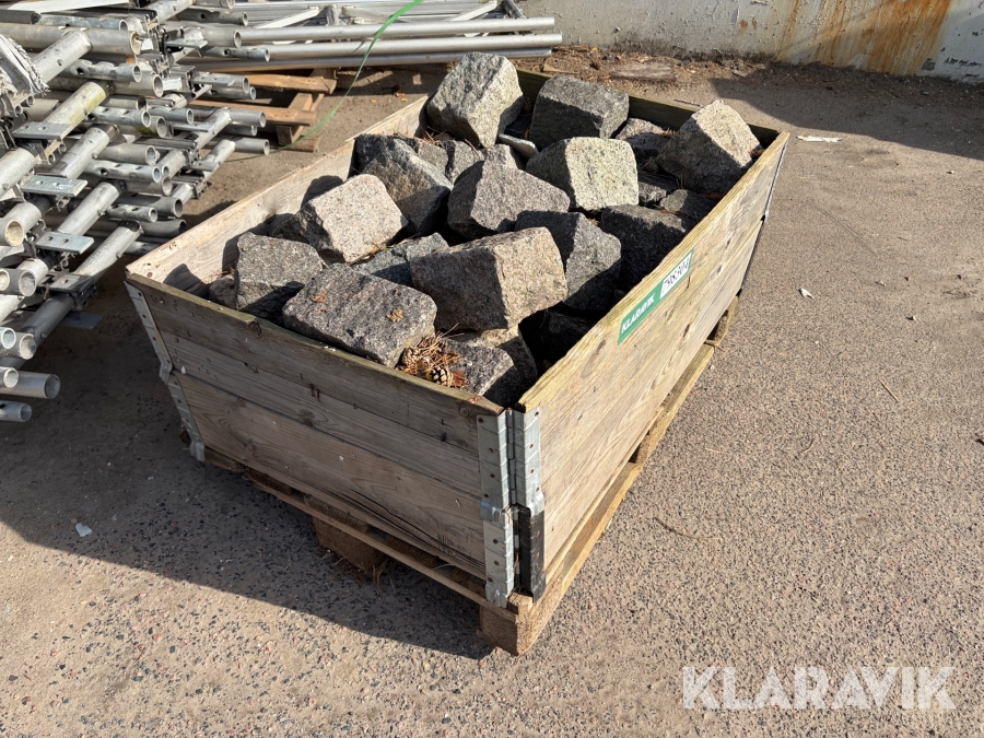 Chaussésten i granit 1 palle