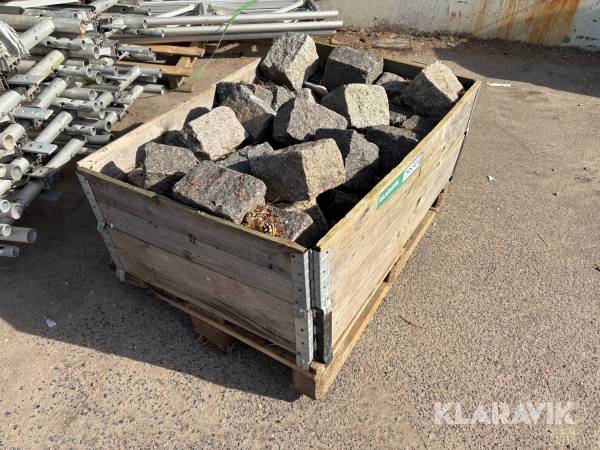 Chaussésten i granit 1 palle